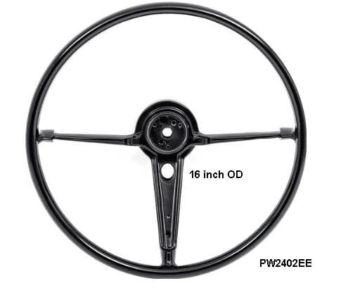 Steering Wheel 55-56 Chev 16" Black